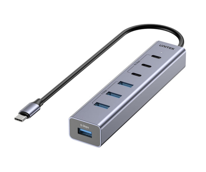 Hub USB UNITEK Hub USB-C 3x USB-C 10Gbps 4x USB-A 5 Gbps H1335AGY01-EU